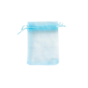 Sachet organza 9 x 12 cm – Bleu